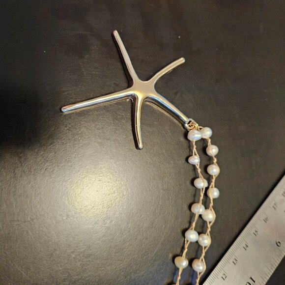 Tommy Bahama Starfish Gold Pearl Necklace - Picture 2 of 6